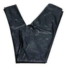 Commando High Rise Belly Control Leggings Women’s S Black Faux Leather Pants
