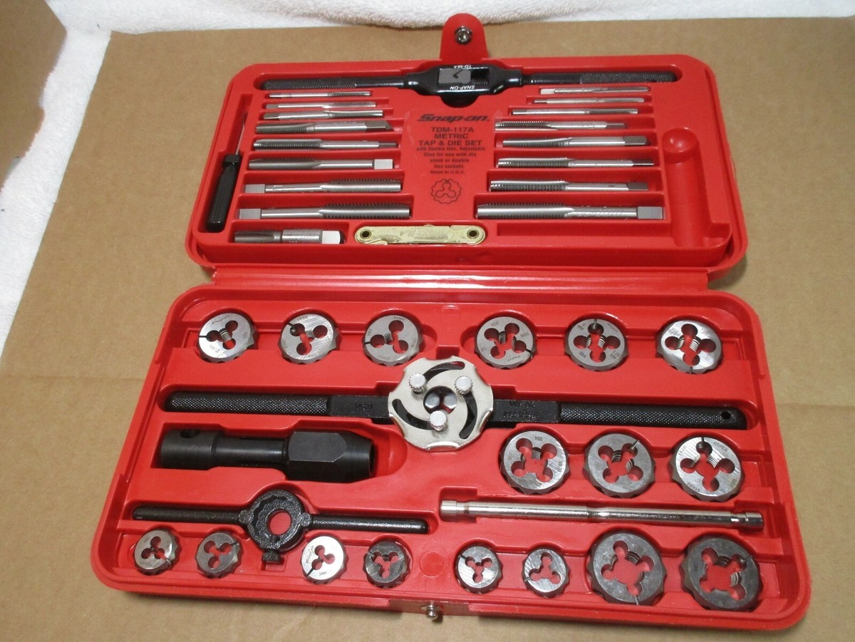 Snap-on TDM117A 41 Piece Metric Tap and Die Set for sale