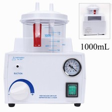1000mL Portable Phlegm Suction Unit Emergency Medical Vacuum Aspirator Machine