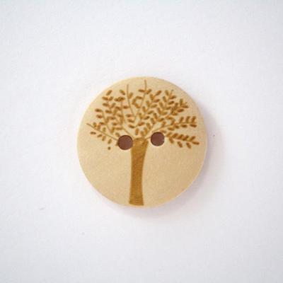 Boutons En Bois D'olivier Naturel 20mm - Lot De 10 Pour Mercerie Et Couture - Fabriqué En France