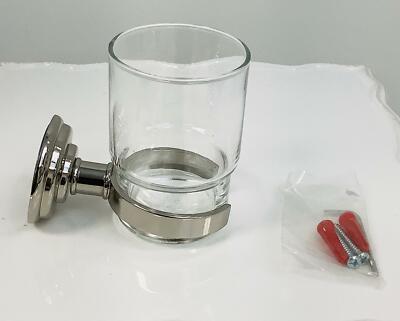 Berenson Jefferson Collection Wall Mounted Tumbler Holder, Polished Nickel