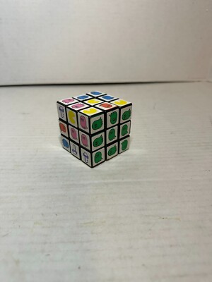 Rare Vintage Pac-man Rubiks Cube Rubix Winder Cube Puzzle Toy