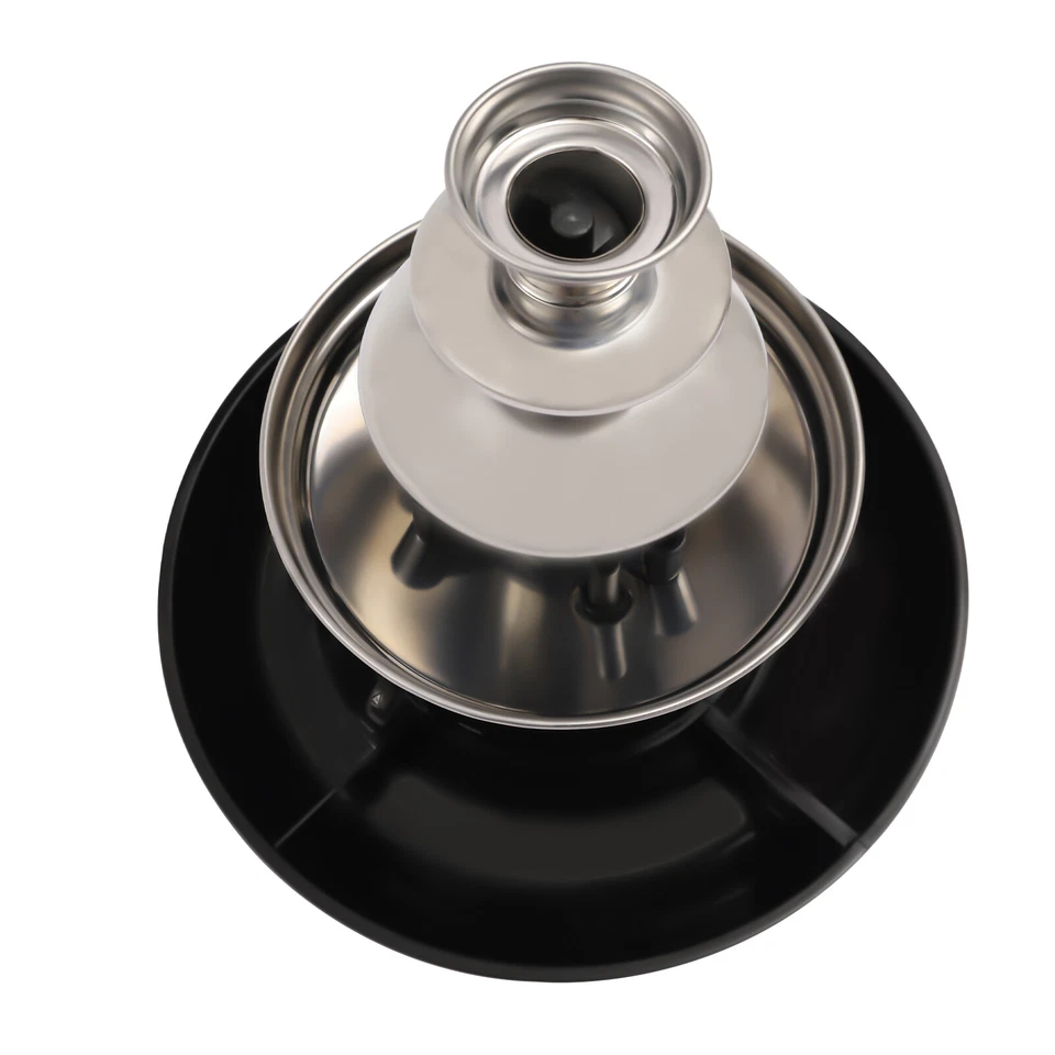 3 Tiers Luxury Chocolate Fondue Fountain Commercial Stainless Steel Maker - Image 4 of 4