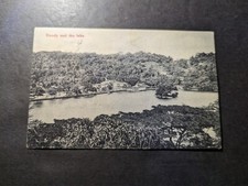 1952 British Ceylon PPC Postcard Cover Colombo to Zagreb Yugoslavia Kandy Lake