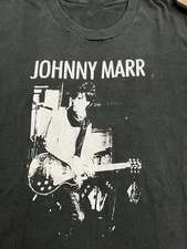 Collection JOHNNY MARR 80'S Black T-SHIRT Gift Fan All Size S to 5XL AL805