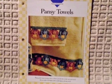 Pansy Towels Edging Colorful to Crochet Single Pattern Vanna White