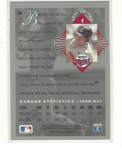 1994 LEAF LIMITED ROOKIES BASEBALL BASE SERIES SINGLES #'S 1-80 - Image 2 of 2