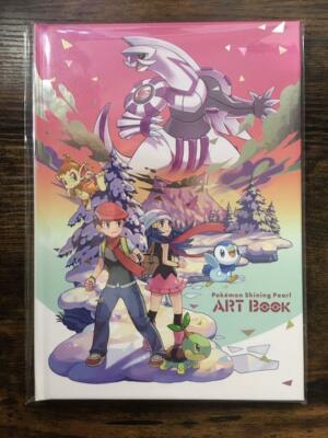 Pokemon Brilliant Diamond & Shining Pearl Art Book Set + map Japan