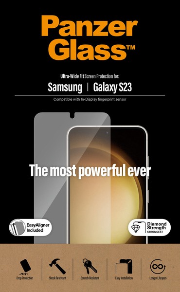 Panzerglass Displayschutz Samsung Galaxy S 2023 Uwf Ab Wa Transparent Brandneu-image