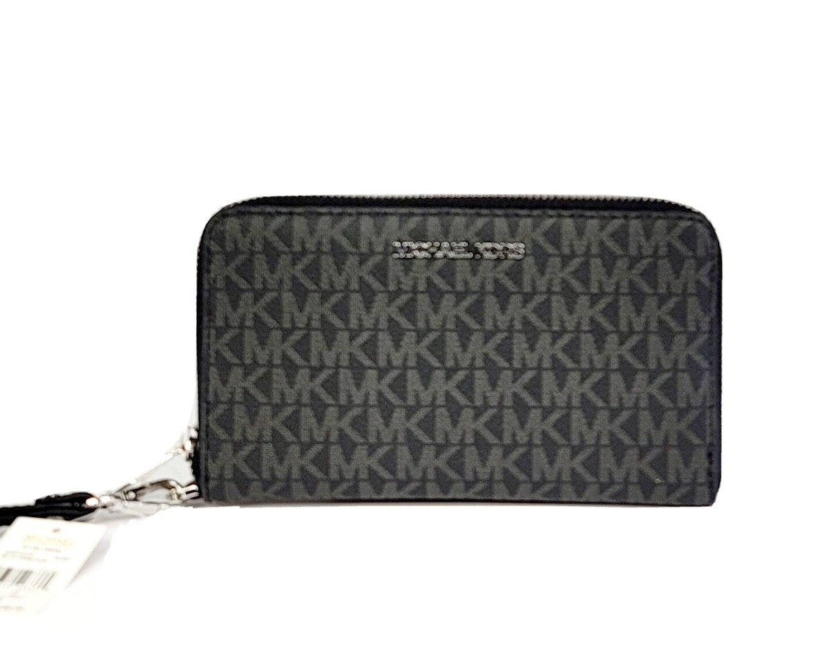 Michael Kors Jet Set Travel Brown Md ZA Phone Holder Wristlet 
