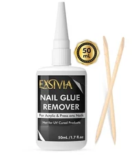 EXSIVIA Nail Glue Remover for Press On Nails, Acrylic Nails & Glue On Nails 50mL
