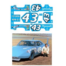  43 Richard Petty Superbird 1970 1/32 scale decal Cerrara Scalextric SCX