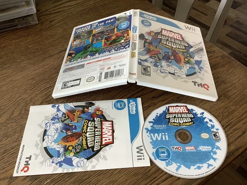Marvel Super Hero Squad: Comic Combat (Nintendo Wii, 2011) Used Free USA Ship
