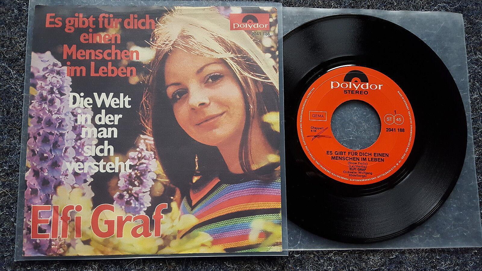7"" Single Vinyl Elfi Graf - Es gibt für dich einen Menschen im Leben
