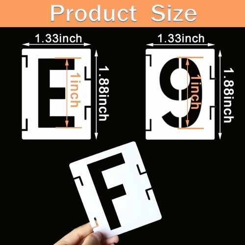 Letter Stencils Symbol Numbers Craft Stencils 42 Pcs Alphabet Stencils AU STOCK - Picture 11 of 20