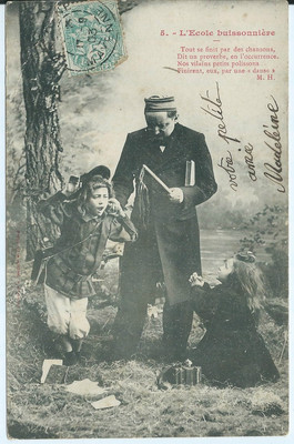 CPA - Postcard - Bergeret - The School Of The Truant - 5