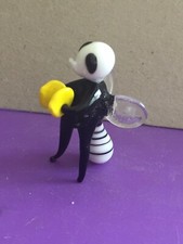Murano Glass,Bimini,Lauscha:Glass Bee Playing Cymbals Figure,Wasp Ornament