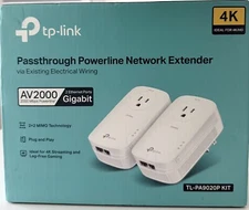TP-LINK TLPA9020PKIT AV2000 2-Port Gigabit Powerline Starter Kit