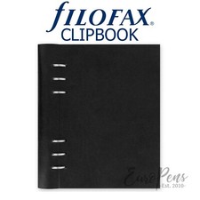 Filofax A5 Clipbook Black 023611 Organiser- Select Additional Refills