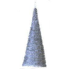 Christmas Tree Tinsel Festive Xmas Hoop Gold Pink Black Silver Decoration