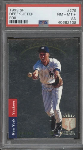 1993 UD SP Foil #279 Derek Jeter New York Yankees RC Rookie HOF PSA 8.5