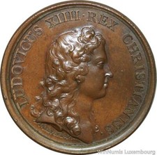 D9280 Rare Medal Italy Louis XIV Prise Valence Padoue 1656 UNC -> Make offer