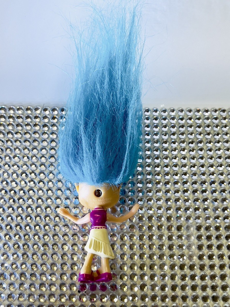 Trolls Blue Hair Marley Trollenbeck Trollz Doll 3.5” Figure