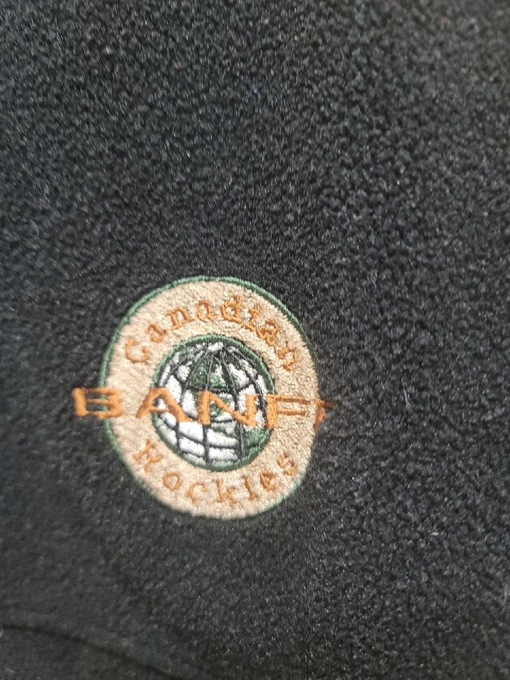 Chaleco polar negro con cremallera completa The Shirt Company talla XL Canadian Rockies Foto 2 de 4