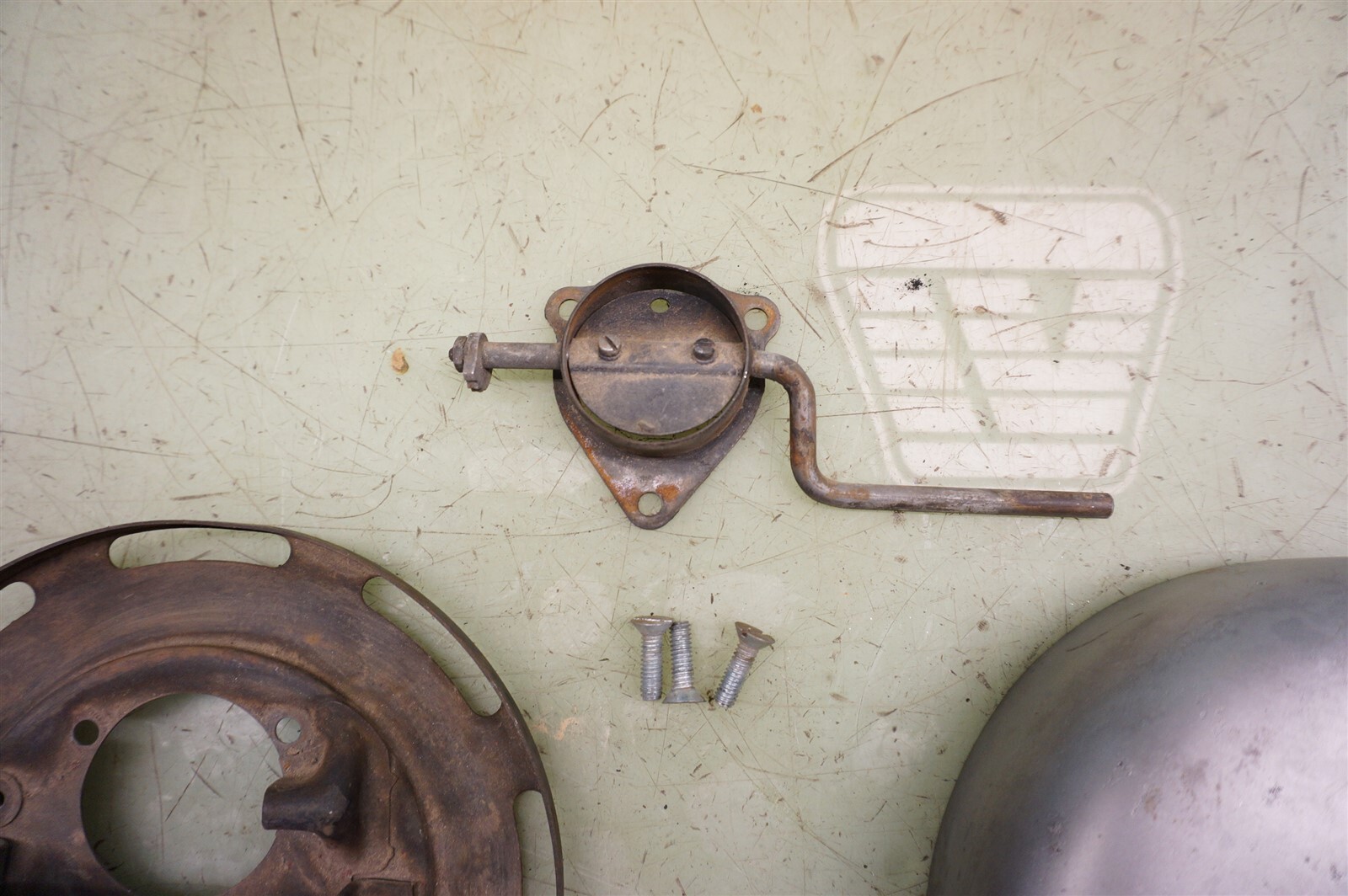 Harley FL FLH OEM 19561965 Panhead Air Cleaner Cover Backing Plate