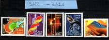 lot timbres france neufs année 2001 n° 3422 3423 3424 3425 3426