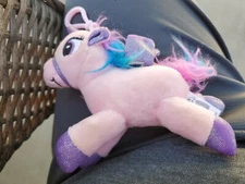 Kipp Brothers Small Purple Magical Unicorn Pony With Sound And Keychain Clip