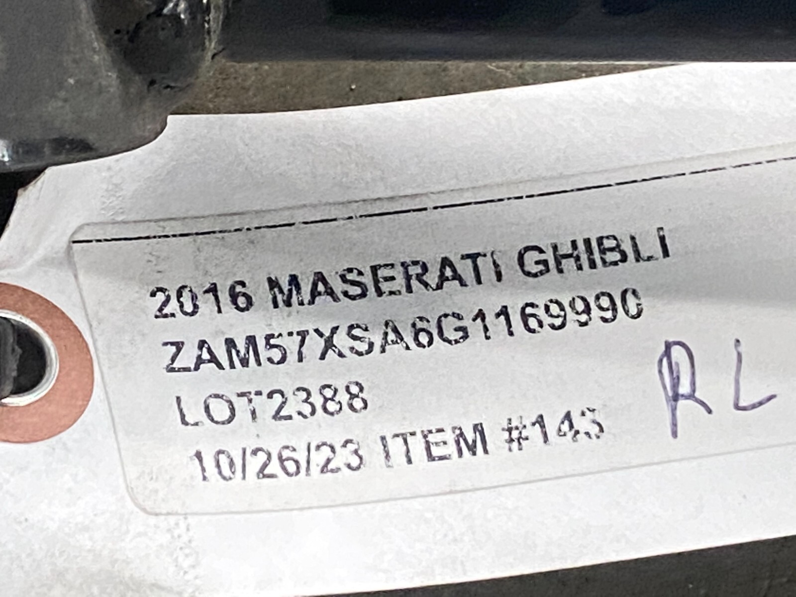 ⭐2014-2017 MASERATI GHIBLI RWD REAR LEFT SIDE SHOCK STRUT ABSORBER OEM LOT2388