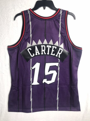 Mitchell & Ness Vince Carter Toronto Raptors 1998 Swingman Road Jersey Mens Sz L - Picture 6 of 6