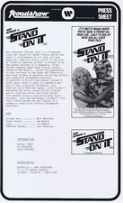 STAND ON IT Original Australian Movie Press Sheet Burt Reynolds Loni Anderson