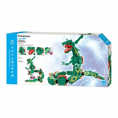 KAWADA Nanoblock Pokemon Rayquaza Extreme DX Building Kit NBPM_074