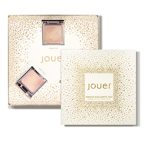BNIB JOUER Cosmetics Powder Highlighter Trio Set 2 Skinny Dip, Ice