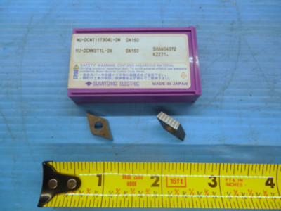 2PCS NEW SUMITOMO NU DCMT 11T304L DM DA150 PCD TIP INSERT MACHINIST