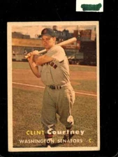 1957 TOPPS #51 CLINT COURTNEY GOOD+ SENATORS *X66528