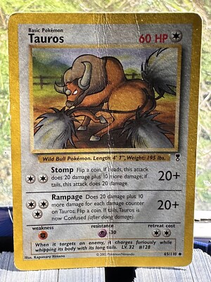 tauros pokemon card value [1st Edition] #47 Prices | Jungle this attack does 20 damage plus 10 more damage Pokemon Tauros 096/086 Chaos Rising