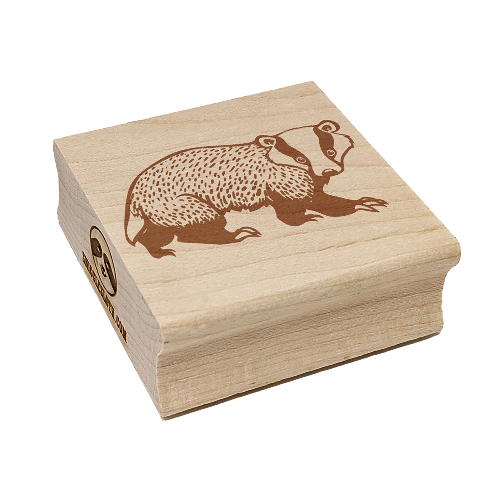 Curious Badger Square Rubber Stamp for Stamping Crafting