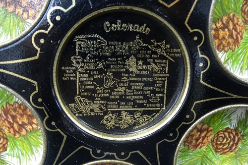 Vintage Colorado Souvenir Set; Tray and Salt & Pepper - Picture 3 of 13
