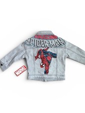 Spiderman Marvel Denim Jean Jacket Boy s 3T G...
