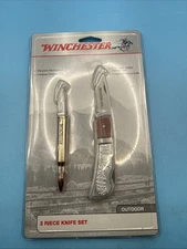 WINCHESTER OUTDOOR 2 PIECE KNIFE SET #4660615 FACTORY SEALED