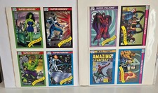 1990 Marvel Universe Previews Magazine 4-Card Diamond Promo Sheets