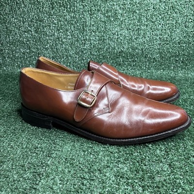 Jones Bootmaker Since 1857 Brown Monk Strap Shoes Vintage Handmade England Sz 12