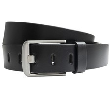 Wide Pin Belt - Full Grain Leather Strap with Certified Nickel Free Buckle