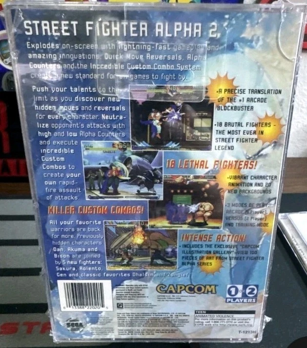 🪐 SEALED 🪐 Street Fighter Alpha 2 🪐 SEGA Saturn 🪐 1996 🇺🇸 US Seller - Image 2 of 4