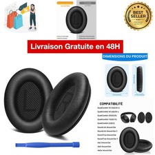 Coussinets de remplacement pour Bose QC35 QC35 II QC25 QC15 cuir