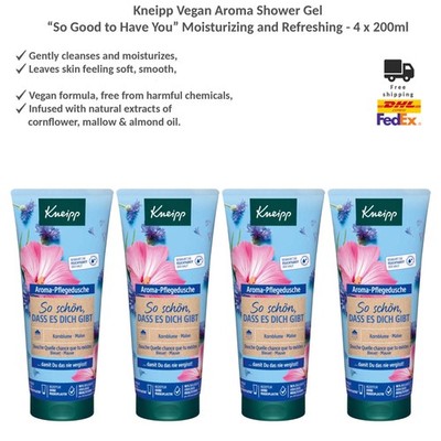 Kneipp Vegan Aroma Shower Gel So Good to Have You Moisturizing 4x200ml