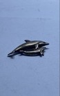 Sterling Silver 925 Vintage Celestial Ring Size 7 & Dolphin Brooch Lot of 2 — photo 6